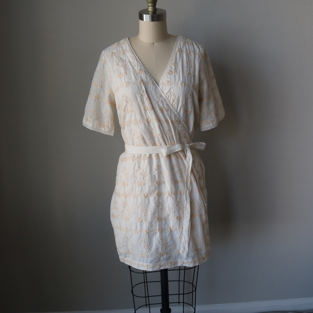 Cotton Wrap Dress